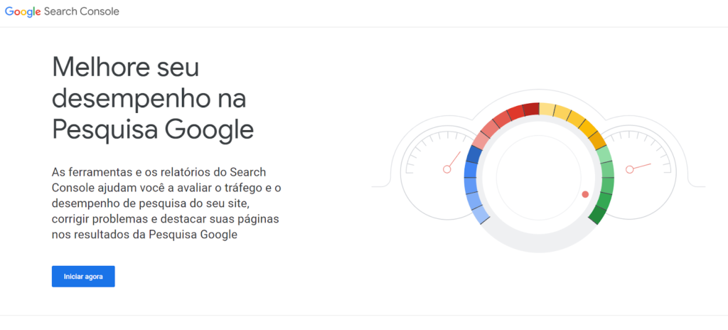 Print da ferramenta Google Search Console, que ajuda a ter insights bem relevantes sobre seus artigos e sua audiência 
